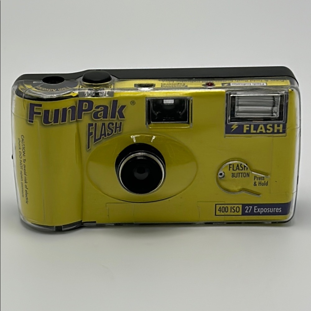 Vintage‎ FunPak Disposable Film Camera 400ISO 27exp Yellow Flash